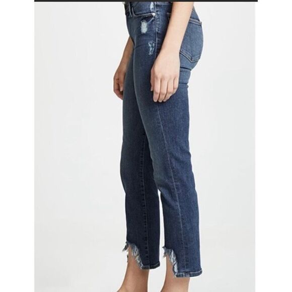 Frame Le High Straight Leg Distressed Jeans 30 - Picture 4 of 9